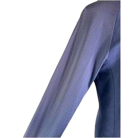 ADIDAS Warp Knit Quiet Blue Long Sleeve V Neck Golf Dress Women’s M EUC - Picture 3 of 6